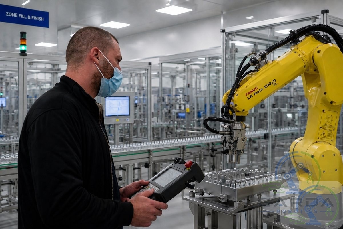 FANUC robot programozás teach pendantról